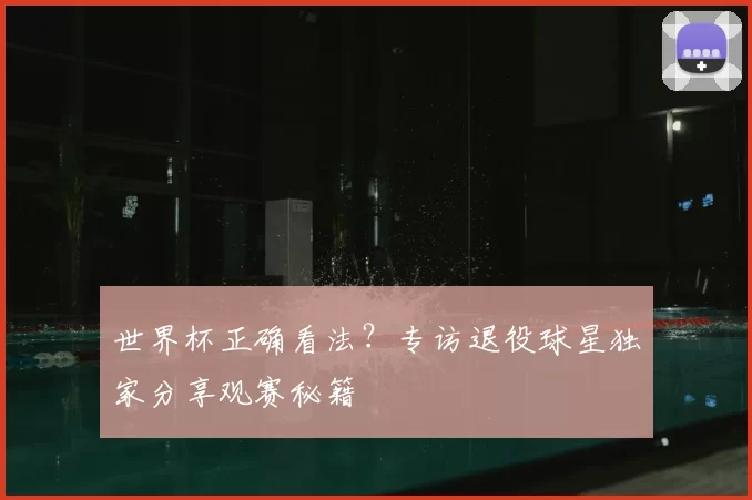 世界杯正确看法？专访退役球星独家分享观赛秘籍